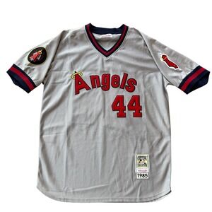 Mitchell Ness Los Angeles Angels Reggie Jackson 44 Jersey 1985 Mens Size 52